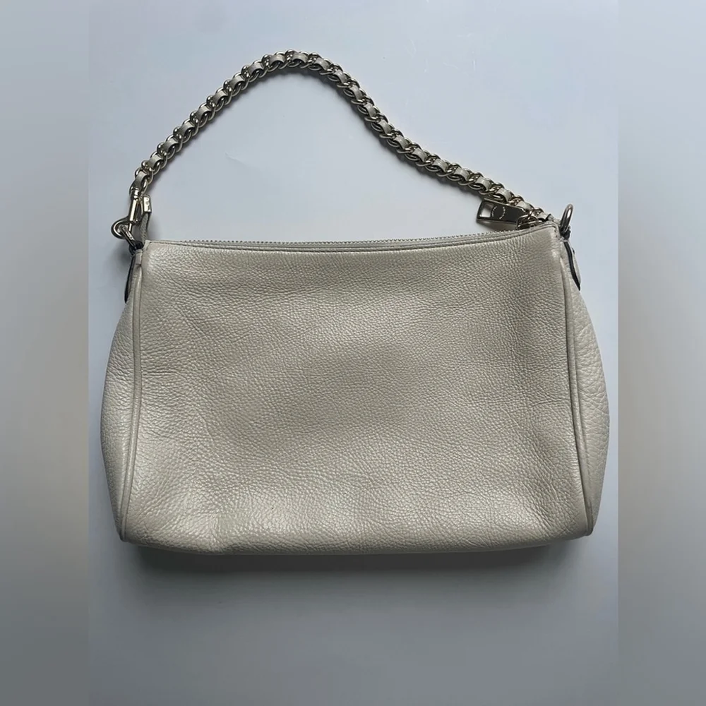 Coach Off-White Leather Shoulder Bag - Picture 5 of 10